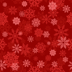 Naklejka na ściany i meble vector seamless background with snowflakes