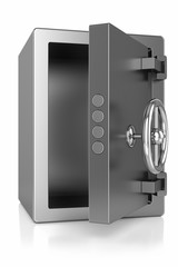 metal safe open