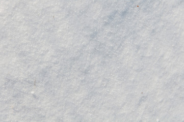 background of fresh snow