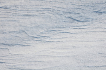 background of fresh snow