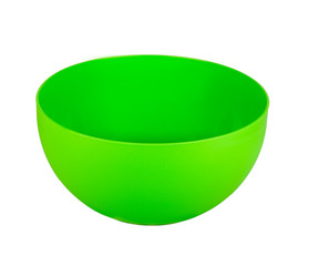 green deep dish isolated