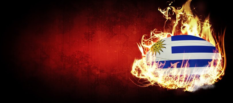 Composite image of uruguay rugby ball - Powered by Adobe