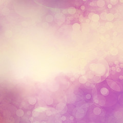 yellowed purple and white bokeh background, faded cloudy white lights sparkling in the sky. Fantasy background design.