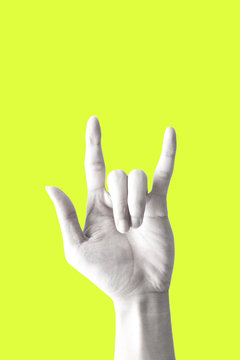 Love hand sign in Fashion Concept