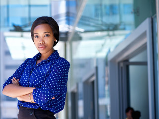 Confident african business woman