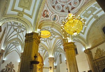 Interior de la catedral de Baeza, Jaén, España