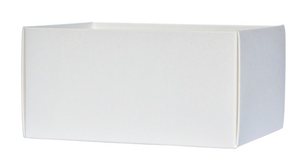 White cardboard box (semi profile)