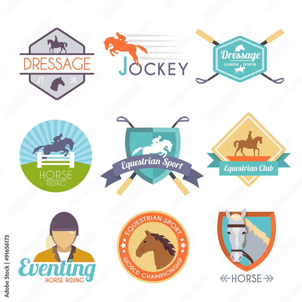 Canvas Prints Jockey Label Set