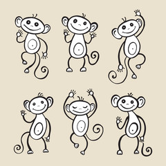 Chinese zodiac Monkey. 