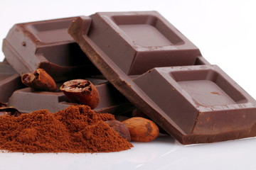 Cioccolato e cacao in polvere