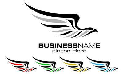 Naklejka premium eagle, hawk, phoenix, vector, logo, design,
