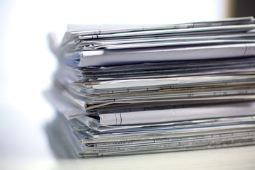 File Stack, file folder with white background