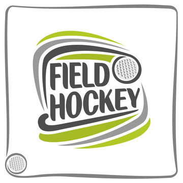 Abstract image on the field hockey theme