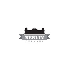 Berlin Germany city symbol vector illustration
