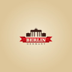 Obraz premium Berlin Germany city symbol vector illustration