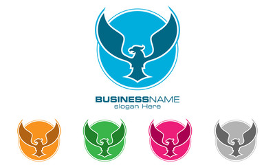 eagle, hawk, phoenix, vector, logo, design,