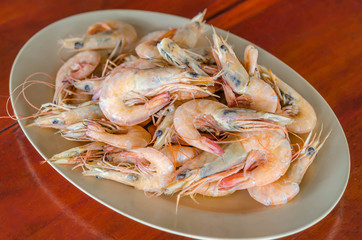 steamed shrimps