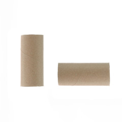 Paper roll isolated on white background.
