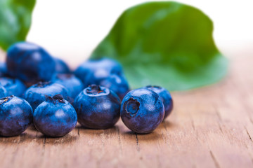 natural fresh blueberries closeup