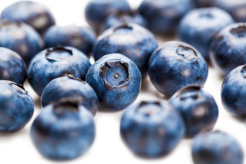 natural fresh blueberries closeup