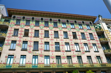 Jugendstil Facade in Vienna, Austria