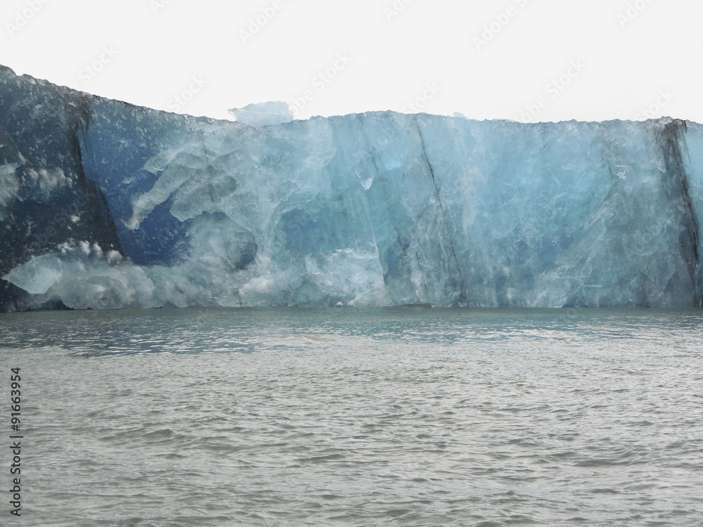 Sticker coastal iceberg scenery