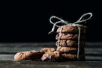 Cookies with chocolate