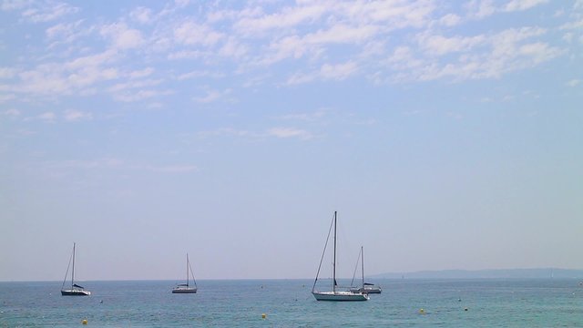 yacht in the Mediterranean