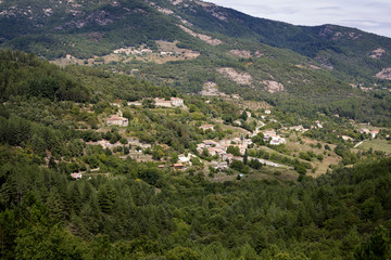 Fototapeta na wymiar Landschaft in der Ardeche, Frankreich