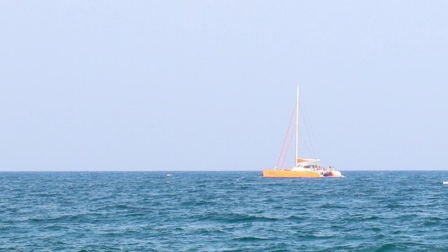 yacht in the Mediterranean
