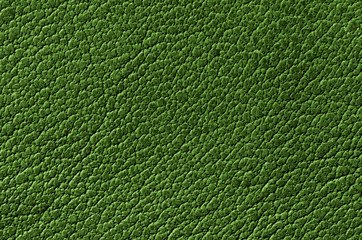 Green leather background or texture
