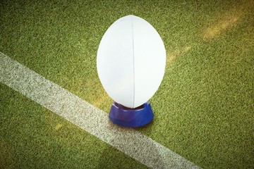 Composite image of rugby ball
