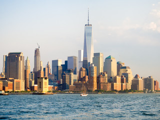 Fototapeta na wymiar The downtown Manhattan skyline