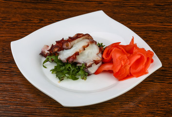Octopus sashimi