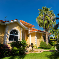 Fototapeta premium Caribbean house, Playacar, Playa del Carmen
