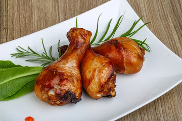 Roasted chicken legs