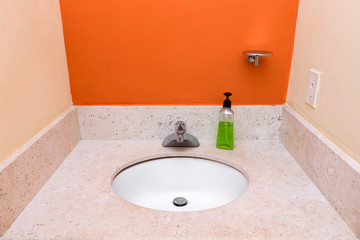 Bathroom sink at restroom