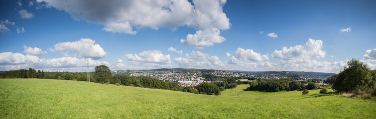 siegen city panorama germany
