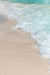 Sea waves with foam