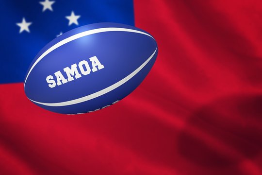 Composite image of samoa rugby ball