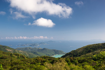 Mountains with ocean view