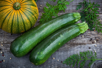 Fresh organic gardening vegetables