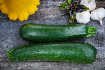 Fresh organic gardening vegetables