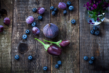 Purple color in vegetables