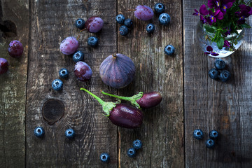 Purple color in vegetables