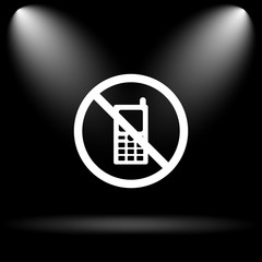 Mobile phone restricted icon