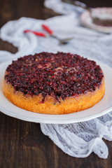 Pie with cranberries