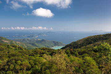 Mountains with ocean view