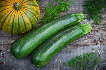 Fresh organic gardening vegetables