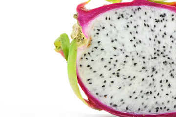 Dragon Fruit on white background